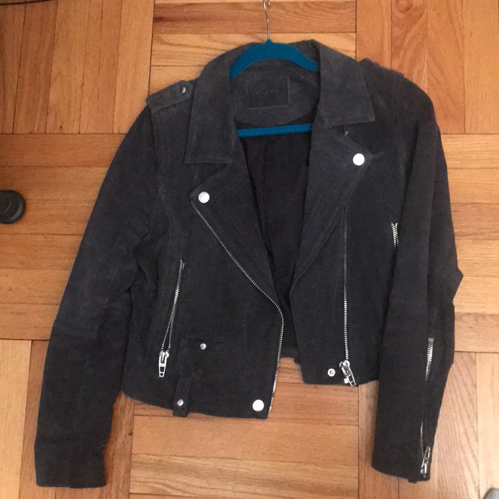 BLANK NYC SUEDE MOTO JACKET!